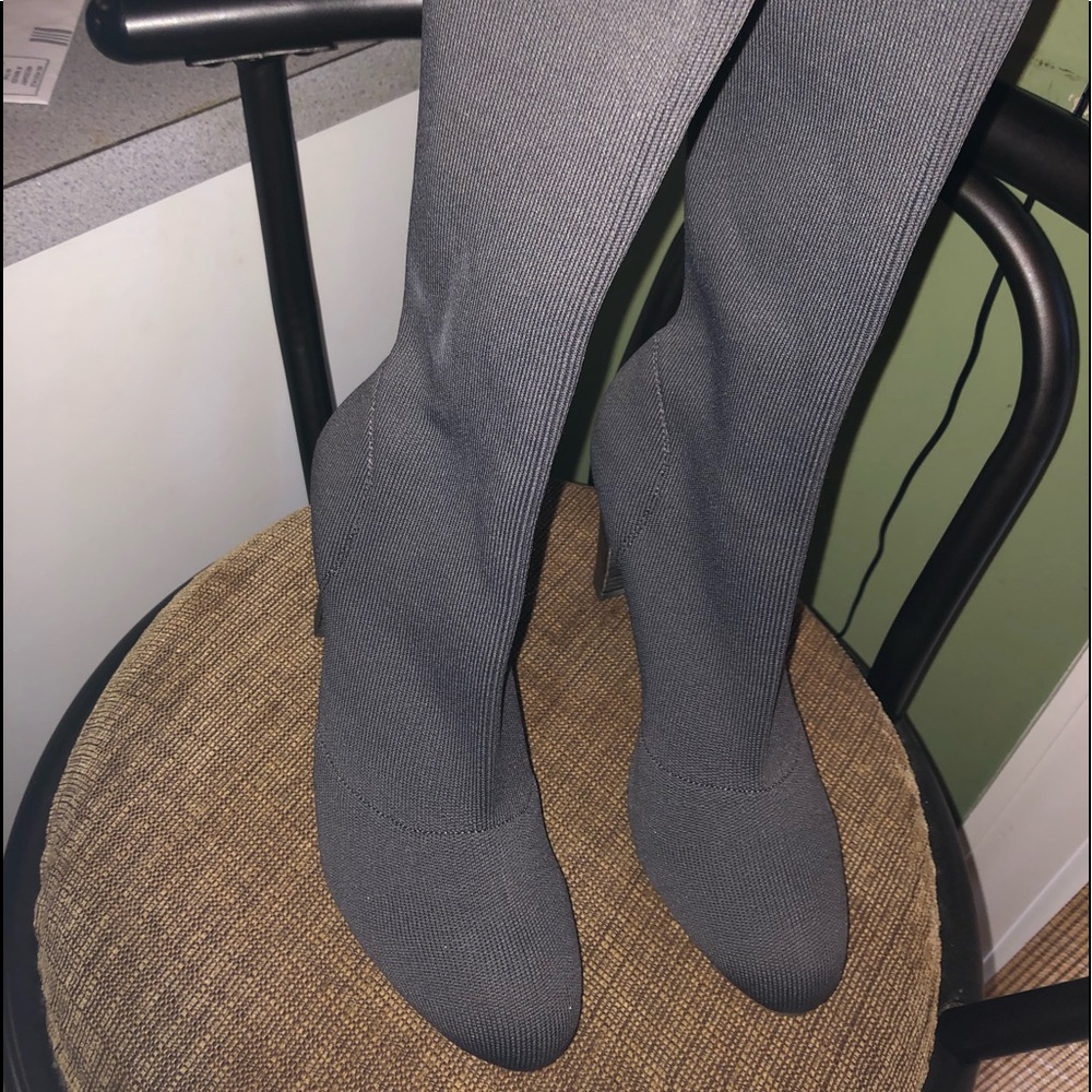 New 6.5 Charles David Sock Thigh High Boot